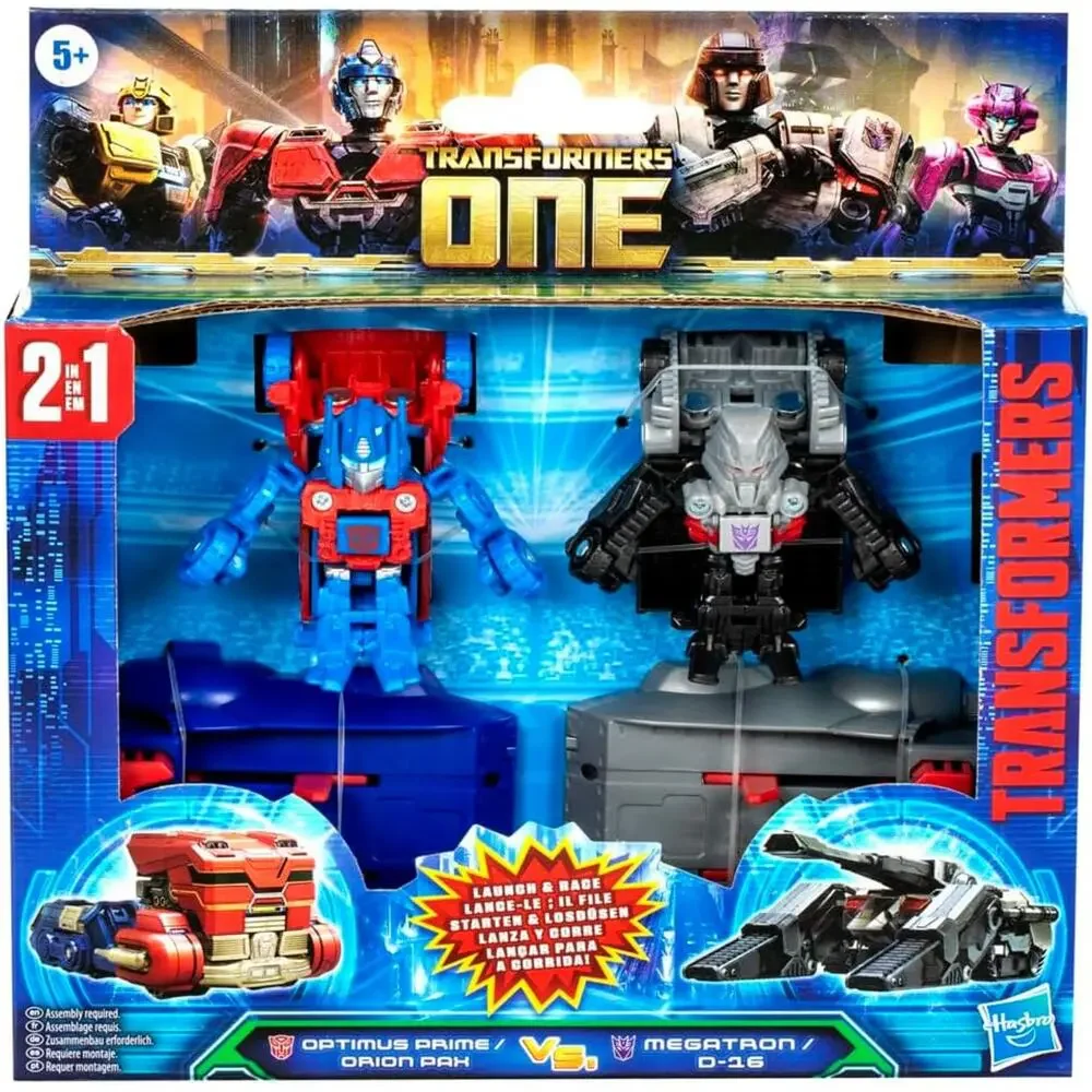 Transformers One Race Changers 2 pk  Optimus Prime & Megatron 1.5